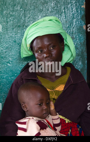 Centre de santé de Kinyandonyi, Rutshuru, Nord Kiwu ,RDC,République démocratique du Congo. Banque D'Images