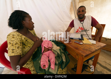 Centre de santé de Kinyandonyi, Rutshuru, Nord Kiwu ,RDC,République démocratique du Congo. Banque D'Images