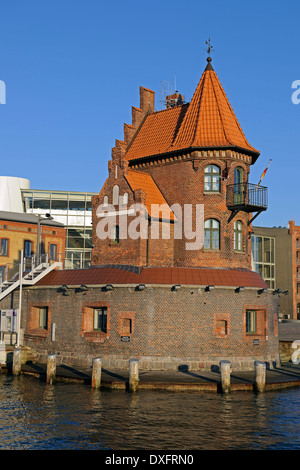 Bureau du port, vieux port, ville hanséatique de Stralsund, Mecklembourg-Poméranie-Occidentale, Allemagne Banque D'Images