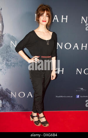 Cinémas de l'événement, 505 George Street, Sydney, NSW, Australie. 26 mars 2014. L'actrice Shannon Ashlyn arrive sur le tapis rouge pour la première de Noé. Crédit : Copyright 2014 Richard Milnes/Alamy Live News Banque D'Images