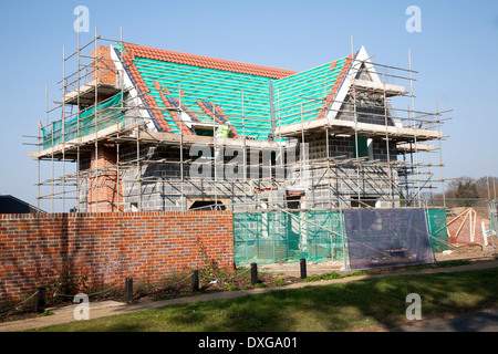 Maison en construction le développement de nouveaux logements par Hopkins et Moore à Rogue, Suffolk, Angleterre Banque D'Images