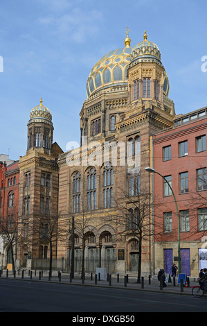 Nouvelle synagogue, Oranienburger Strasse, Mitte, Berlin, Allemagne Banque D'Images