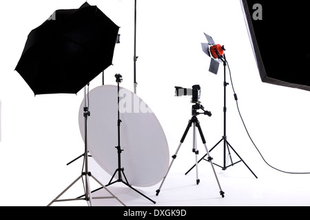 Équipement de studio de photographie Banque D'Images