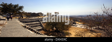 L'Amérique, le Mexique, l'État de Morelos, Xochitepec village, site archéologique de Xochicalco, le site Banque D'Images