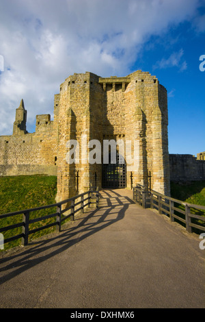 Château de Warkworth gatehouse Banque D'Images