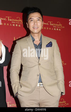 Hong Kong, Chine. Mar 25, 2014. Acteur Donnie Yen fait la promotion du film Ye Wen 3 à Hong Kong, Chine, le mardi 25 mars 2014. © TopPhoto/Alamy Live News Banque D'Images