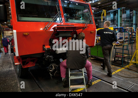 Les camions de production, Tatra Koprivnice, République Tchèque Banque D'Images