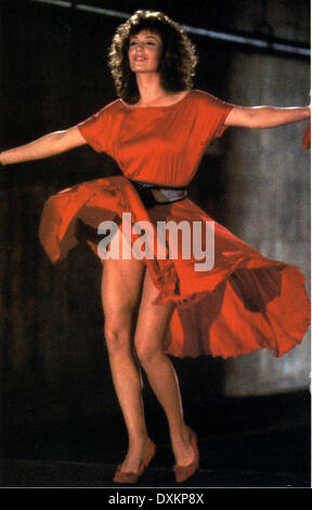 La FEMME EN ROUGE Banque D'Images