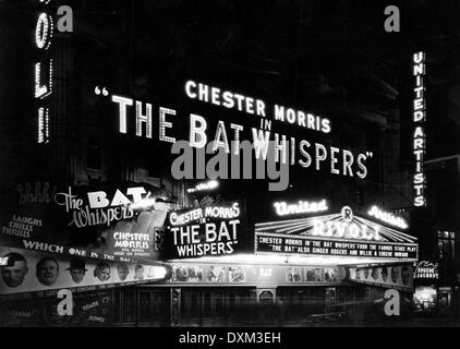 RIVOLI CINEMA, NEW YORK State, USA montrant THE BAT WHISPERS Banque D'Images