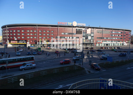 Slavia Prague, stade de football FC, Eden, Vrsovice. Prague République tchèque Banque D'Images