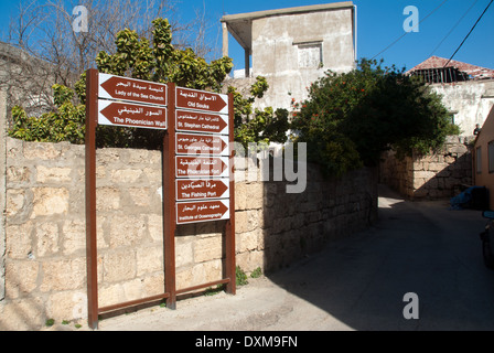 Vieille ville de Batroun ville du nord de Beyrouth Liban Banque D'Images