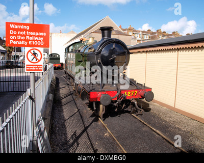 Train à vapeur de Paignton, Hercules, Devon, UK Banque D'Images