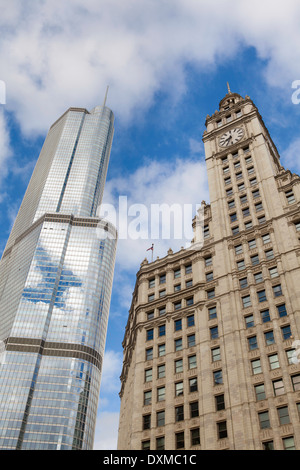 Chicago, Illinois, United States of America, downtown architecture Banque D'Images