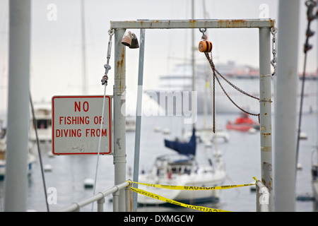 Pas de rien ! Avalon, Catalina Island, Californie. Banque D'Images