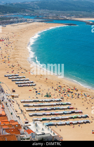 Nazare beach, Estremadura et Ribatejo, Portugal Banque D'Images