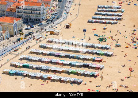 Nazare beach, Estremadura et Ribatejo, Portugal Banque D'Images