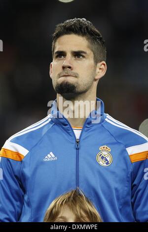 Madrid, Espagne. 18 Mar, 2014. Isco (Réel) : Football/soccer match de la Ligue des Champions entre le Real Madrid et Schalke 04 au Santiago Bernabeu à Madrid, Espagne . © AFLO/Alamy Live News Banque D'Images