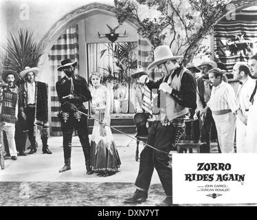 ZORRO RIDES AGAIN Banque D'Images