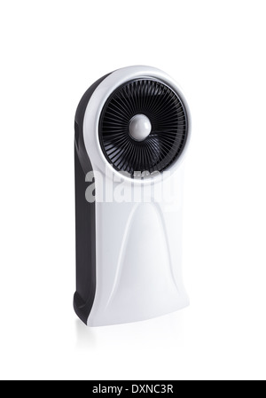 Ventilateur du refroidisseur d'air évaporatif avec ioniseur isolé sur fond blanc Banque D'Images