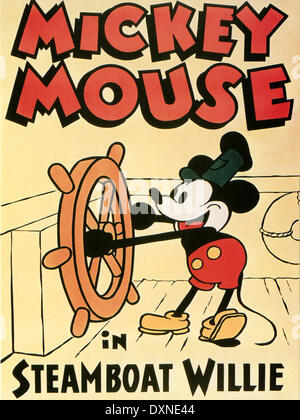 MICKEY MOUSE, Steamboat Willie, 1928 Banque D'Images