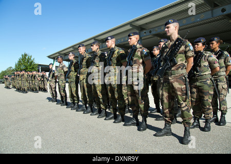 Muellheim, Allemagne, les soldats sur le Kasernengelaende la caserne Robert Schuhmann Banque D'Images