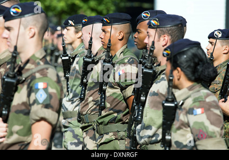 Muellheim, Allemagne, les soldats sur le Kasernengelaende la caserne Robert Schuhmann Banque D'Images