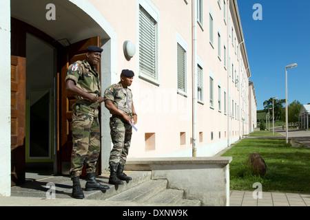 Muellheim, Allemagne, les soldats sur le Kasernengelaende la caserne Robert Schuhmann Banque D'Images