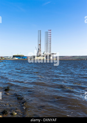 Dh INVERGORDON ROSS CROMARTY réparation de forage de l'installation de base depot Banque D'Images