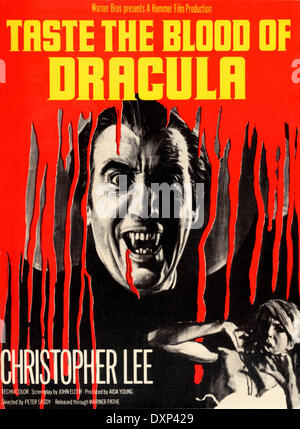 Le GOÛT DU SANG DE DRACULA Banque D'Images