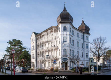 Binz, Allemagne, Baederarchitektur dans le centre sur Ruegen Banque D'Images