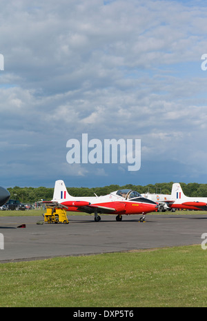 Jet Provost T5 à deux sièges des avions d'entraînement à un spectacle en UK Banque D'Images