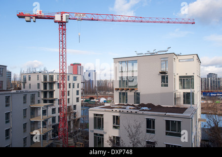 Berlin, Allemagne, la construction de nouveaux immeubles en copropriété Banque D'Images