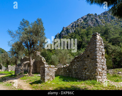 Ruines de l'ancienne ville lycienne d'Olympos, District de Kemer, Antalya Province, Turkey Banque D'Images