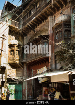 L'Inde, Punjab, Amritsar, Qila Ahluwalia, porte de l'ancienne maison de Sardar Alhuwalia Banque D'Images