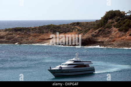 Le yacht de Fortuna, ancienne propriété de la Famille Royale espagnole la voile à Majorque. En ce moment nommé Foners Banque D'Images