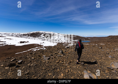 Lac Waiau, Mauna Kea, Hawaii, USA. Banque D'Images