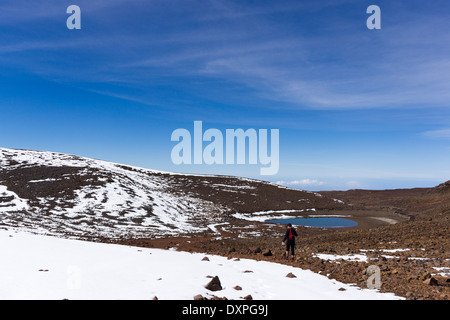 Lac Waiau, Mauna Kea, Hawaii, USA. Banque D'Images