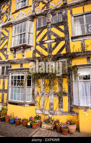 Propriété à pans de bois dans la rue Corve, Ludlow, Shropshire Banque D'Images