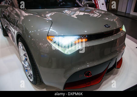 Poznan, Pologne. Mar 27, 2014. Poznan Motor Show est le plus grand événement juste en Pologne, l'industrie automobile, organisé chaque année par la foire internationale. Sur l'image Kia Provo. Credit : Lukas Juszczak/Alamy Live News Banque D'Images