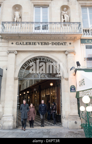Entrée de Galerie Vero-Dodat, Paris, France Banque D'Images
