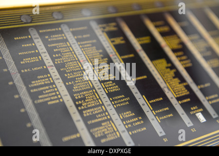 Les Radios antiques au Hoswick Visitor Museum Shetland Ecosse Banque D'Images