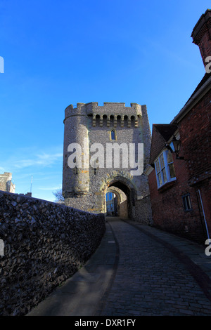 L'été, Château de Lewes, la ville de Lewes, comté de Sussex, England, UK Banque D'Images