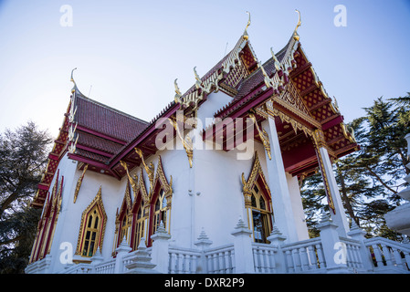 Wat Buddhapadipa temple bouddhiste thaï, London, Londres, Royaume-Uni Banque D'Images