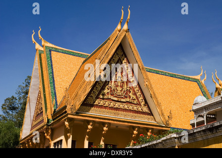 Palais Royal. Phnom Penh. Le Palais Royal de Phnom Penh a été construit il y a plus d'un siècle pour servir de résidence de l'Etat parent Banque D'Images