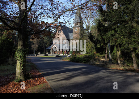 Stahnsdorf, Allemagne, chapelle Stahnsdorfer Cimetière Suedwest Banque D'Images