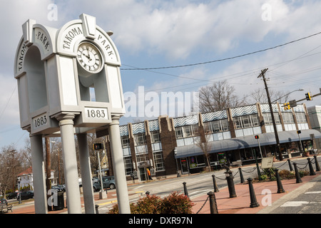Takoma Park aka Tacoma Park, Maryland. Banque D'Images