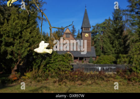 Stahnsdorf, Allemagne, chapelle Stahnsdorfer Cimetière Suedwest Banque D'Images