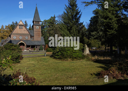 Stahnsdorf, Allemagne, chapelle Stahnsdorfer Cimetière Suedwest Banque D'Images