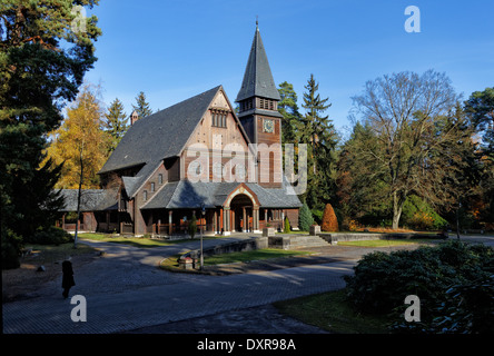 Stahnsdorf, Allemagne, chapelle Stahnsdorfer Cimetière Suedwest Banque D'Images