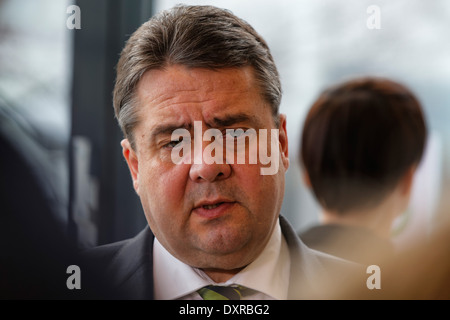 Berlin, Allemagne, SPD, Sigmar Gabriel, ministre fédéral de l'économie Banque D'Images